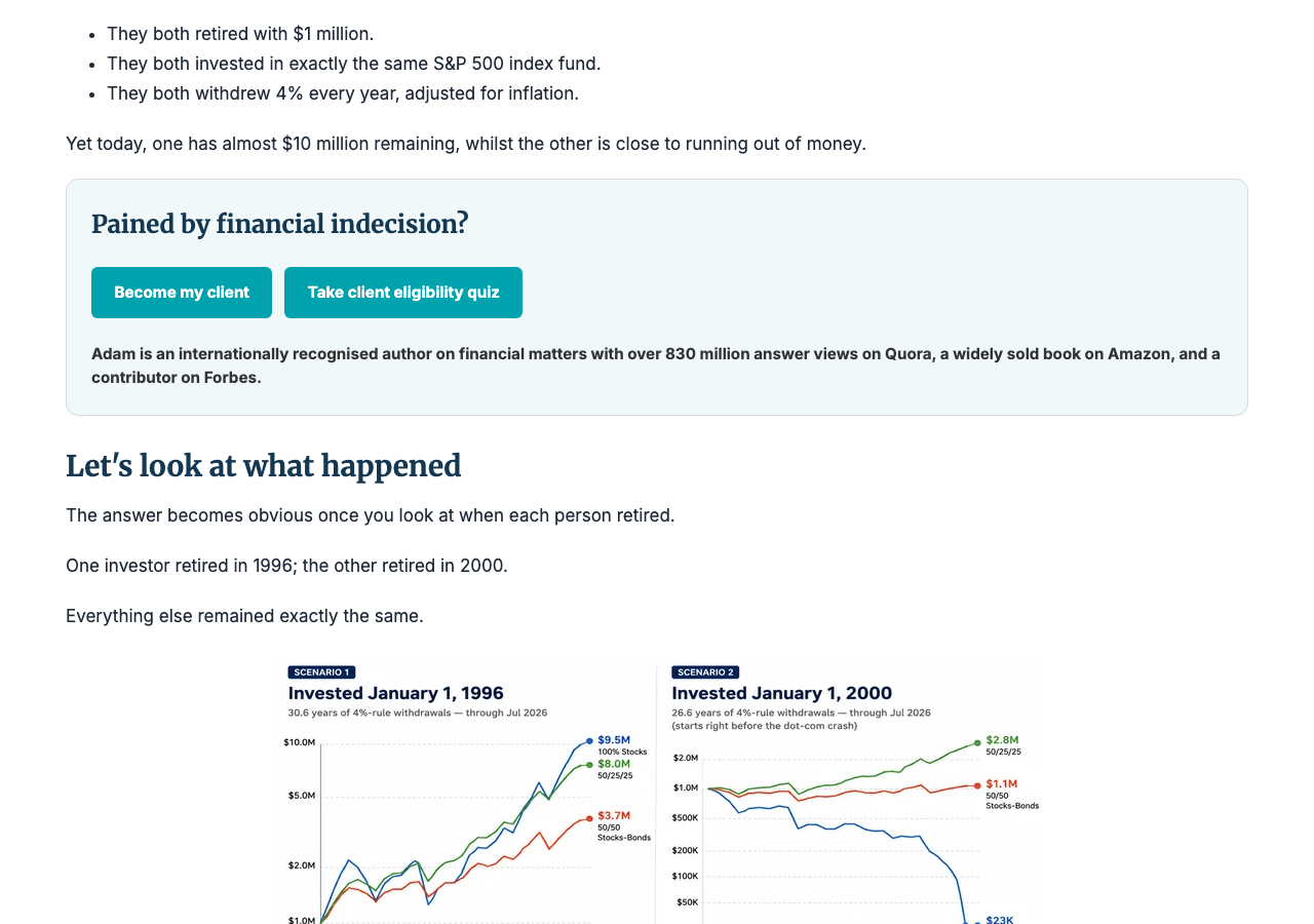 The call-to-action box inside the article showing both buttons side by side